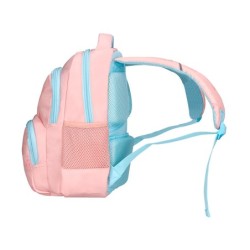 Cartera escolar liderpapel moc hila multibolsillo infantil rainbows rosa 350x110x270 mm