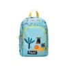 Cartera escolar liderpapel moc hila infantil safari diseño leon azul 330x100x250 mm