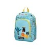 Cartera escolar liderpapel moc hila infantil safari diseño leon azul 330x100x250 mm