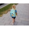 Cartera escolar liderpapel moc hila infantil safari diseño leon azul 330x100x250 mm
