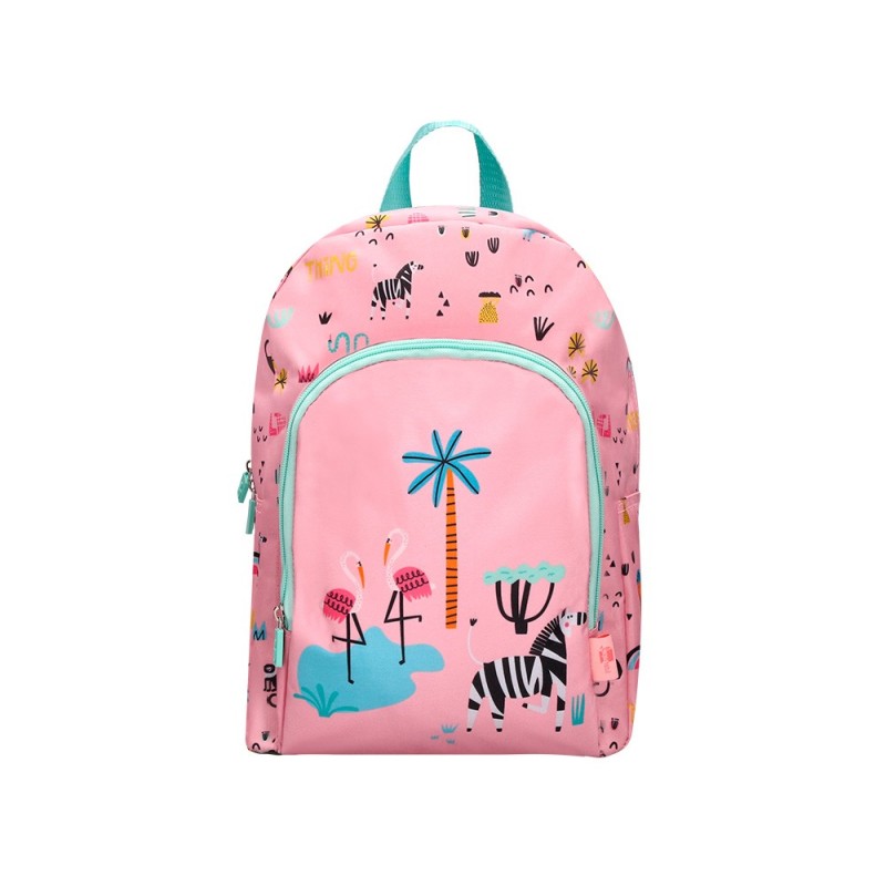 Cartera escolar liderpapel moc hila infantil safari diseño cebra rosa 330x100x250 mm Cartera escolar liderpapel moc hila infantil safari diseño cebra rosa 330x100x250 mm