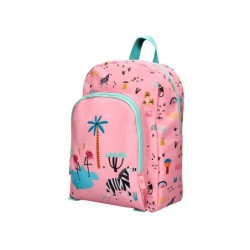Cartera escolar liderpapel moc hila infantil safari diseño cebra rosa 330x100x250 mm