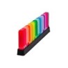 Rotulador q-connect fluorescente punta biselada estuche de sobremesa 23 unidades colores surtidos