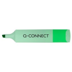 Rotulador q-connect fluorescente punta biselada estuche de sobremesa 23 unidades colores surtidos