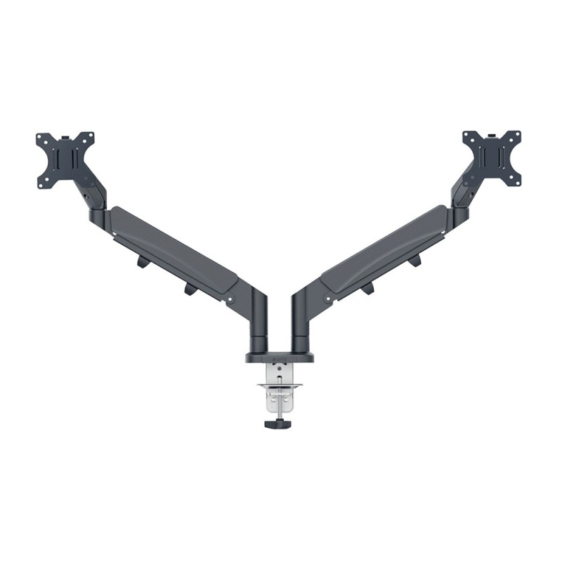 Brazo para monitor y portatil leitz ergo spacesaving dual gris oscuro Brazo para monitor y portatil leitz ergo spacesaving dual gris oscuro