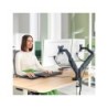 Brazo para monitor leitz ergo spacesaving dual gris oscuro