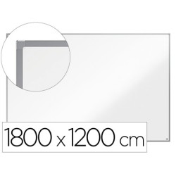 Pizarra blanca nobo essence acero vitrificado magnetica 1800x1200 mm