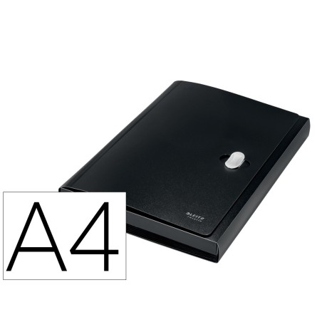 Carpeta leitz recycle clasificador fuelle polipropileno 51 compartimentos din a4 negro