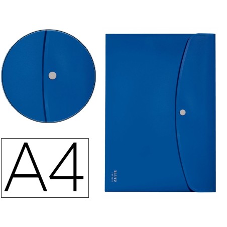 Carpeta leitz recycle portadocumentos broche din a4 polipropileno azul