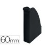 Revistero leitz recycle plastico lomo 60 mm negro 78x308x278 mm