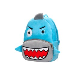 Cartera preescolar liderpapel mochila infantil peluche tiburon 260x100x240 mm