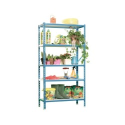 Estanteria metalica simonrack kit simonclick mini 5/400 color azul/blanco 5 estantes 180 kg por estante 180x80x40cm