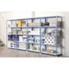Estanteria metalica simonrack kit simonclick mini 5/400 color azul/blanco 5 estantes 180 kg por estante 180x80x40cm