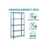 Estanteria metalica simonrack kit simonclick mini 5/400 color azul/blanco 5 estantes 180 kg por estante 180x80x40cm