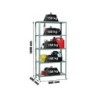 Estanteria metalica simonrack kit maderclick mini 5/400 color gris/madera 5 estantes 150 kg por estante 180x80x40cm