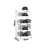 Estanteria metalica simonrack kits advantage mini 5/400 color blanco 5 estantes 75 kg por estante 180x80x40 cm