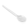 Cucharilla de plastico blanco reutilizable paquete de 100 unidades