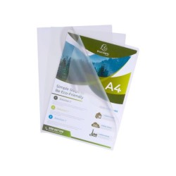 Carpeta dossier uñero exacompta reciclado polipropileno 120 mc din a4 caja de 100 unidades