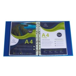 Funda multitaladro exacompta reciclada polipropileno 60 mc din a4 piel de naranja caja de 100 unidades