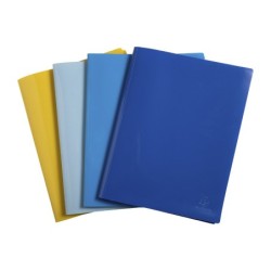 Carpeta exacompta escaparate 100 fundas din a4 reciclada polipropileno colores surtidos