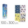 Papel de regalo basika disney rollo ancho 100 cm longitud 3 mt diseños surtidos gramaje 50 gr