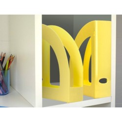 Revistero plastico q-connect color amarillo pastel 320x250x80 mm