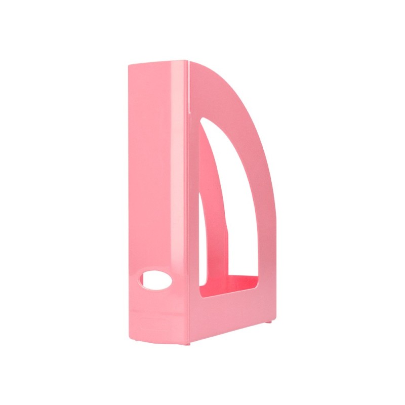 Revistero plastico q-connect color rosa pastel 320x250x80 mm Revistero plastico q-connect color rosa pastel 320x250x80 mm
