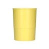 Cubilete portalapices q-connect amarillo pastel opaco plastico diametro 75 mm alto 100 mm