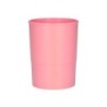 Cubilete portalapices q-connect rosa pastel opaco plastico diametro 75 mm alto 100 mm