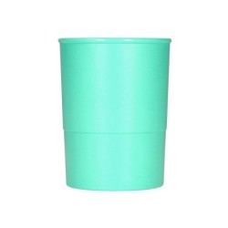 Cubilete portalapices q-connect verde menta pastel opaco plastico diametro 75 mm alto 100 mm