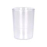 Cubilete portalapices q-connect transparente plastico diametro 75 mm alto 100 mm