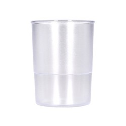 Cubilete portalapices q-connect transparente plastico diametro 75 mm alto 100 mm