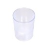 Cubilete portalapices q-connect transparente plastico diametro 75 mm alto 100 mm