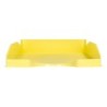 Bandeja sobremesa plastico q-connect amarillo pastel opaco 240x70x340 mm