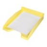 Bandeja sobremesa plastico q-connect amarillo pastel opaco 240x70x340 mm