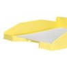 Bandeja sobremesa plastico q-connect amarillo pastel opaco 240x70x340 mm