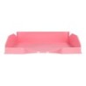 Bandeja sobremesa plastico q-connect rosa pastel opaco 240x70x340 mm