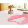 Bandeja sobremesa plastico q-connect rosa pastel opaco 240x70x340 mm