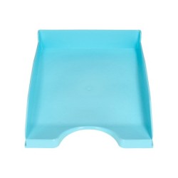 Bandeja sobremesa plastico q-connect celeste opaco 240x70x340 mm