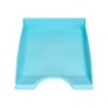 Bandeja sobremesa plastico q-connect celeste opaco 240x70x340 mm