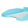 Bandeja sobremesa plastico q-connect celeste opaco 240x70x340 mm