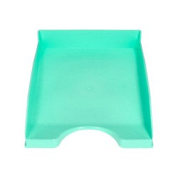 Bandeja sobremesa plastico q-connect verde menta opaco 240x70x340 mm