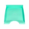 Bandeja sobremesa plastico q-connect verde menta opaco 240x70x340 mm