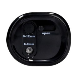 Sacapuntas q-connect kf14568 electrico de sobremesa cable usb/4 pilas aa afila cuchilla diametros de 6 a 12mm dos usos