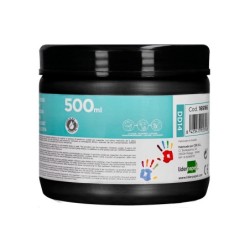 Pintura dedos liderpapel negro tarrina de 500 cc