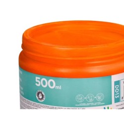 Pintura dedos liderpapel naranja tarrina de 500 cc
