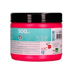 Pintura dedos liderpapel magenta tarrina de 500 cc