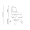 Silla q-connect infantil bari escritorio color azul alt max 795 anc 390 prof 350 mm