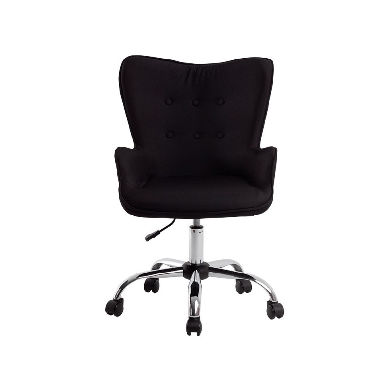 Silla q-connect escritorio mes sina base metalica alt max 960 anc 570 prof 620 ruedas premium color negro Silla q-connect escritorio mes sina base metalica alt max 960 anc 570 prof 620 ruedas premium color negro