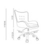 Silla q-connect escritorio mes sina base metalica alt max 960 anc 570 prof 620 ruedas premium color gris